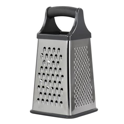 stainless steel tapered box grater|stainless 4 sided grater each.